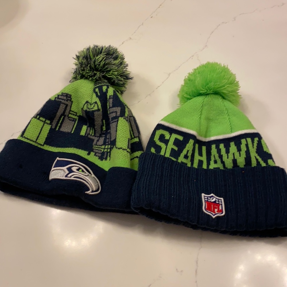 Seattle Seahawks nfl knit hat bundle 2
